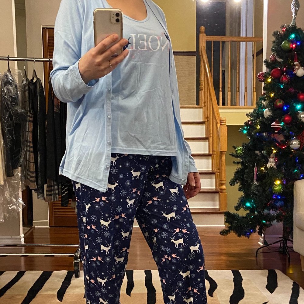 3 Piece Cardigan Pajama Set (Kim Rogers®)